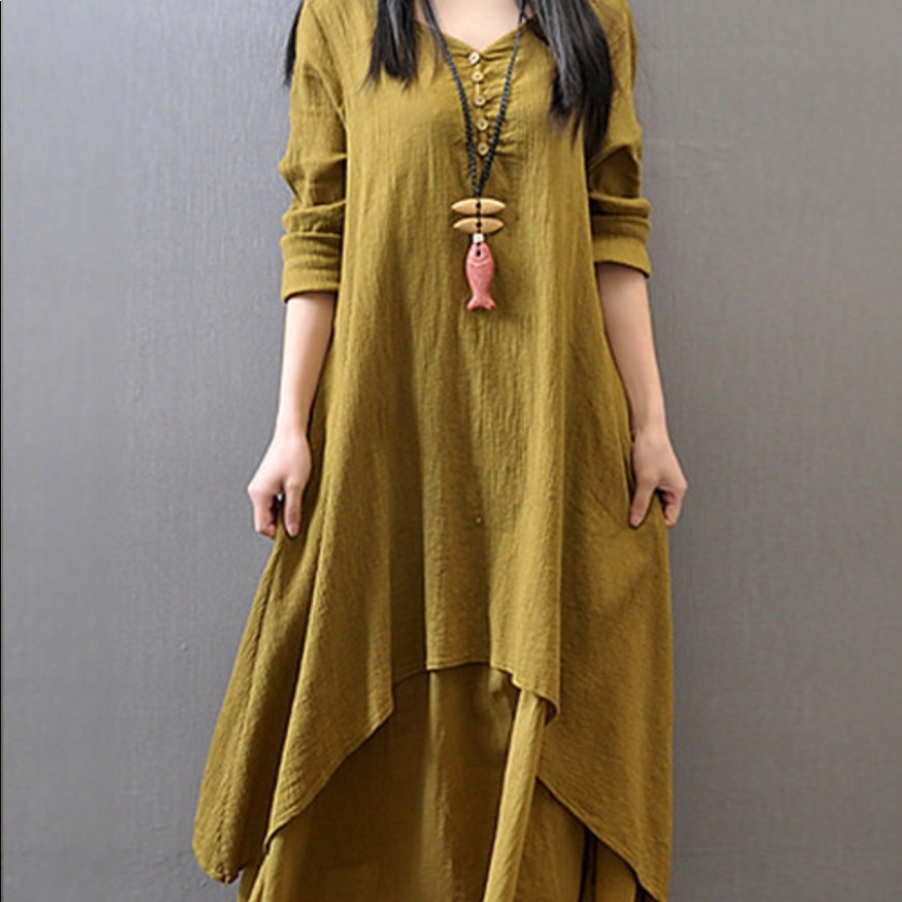 Beautiful brown gauzy dress from Rotita.
